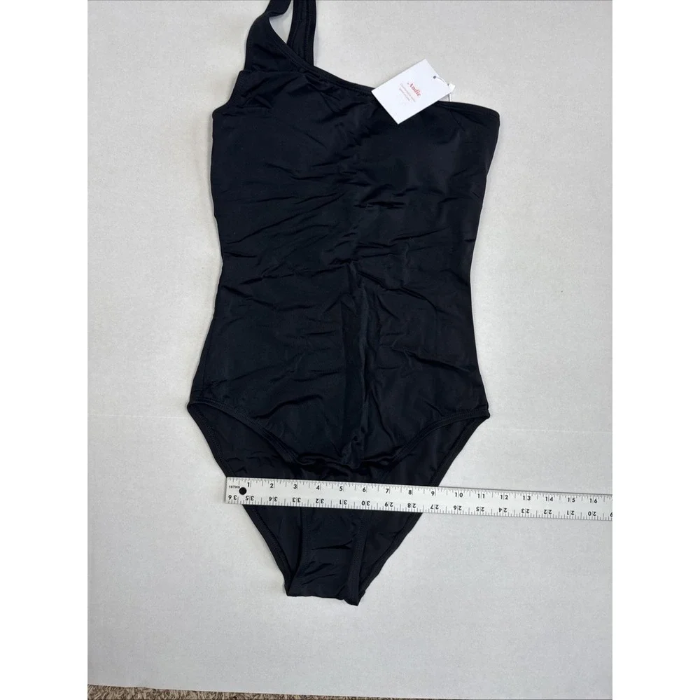Andie Nantucket Women S Tall 1 Piece Swimsuit‎ Black A0171 NWT One Shoulder 9558